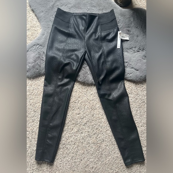 Joe Benbasset Pants - Black Faux Leather Pants